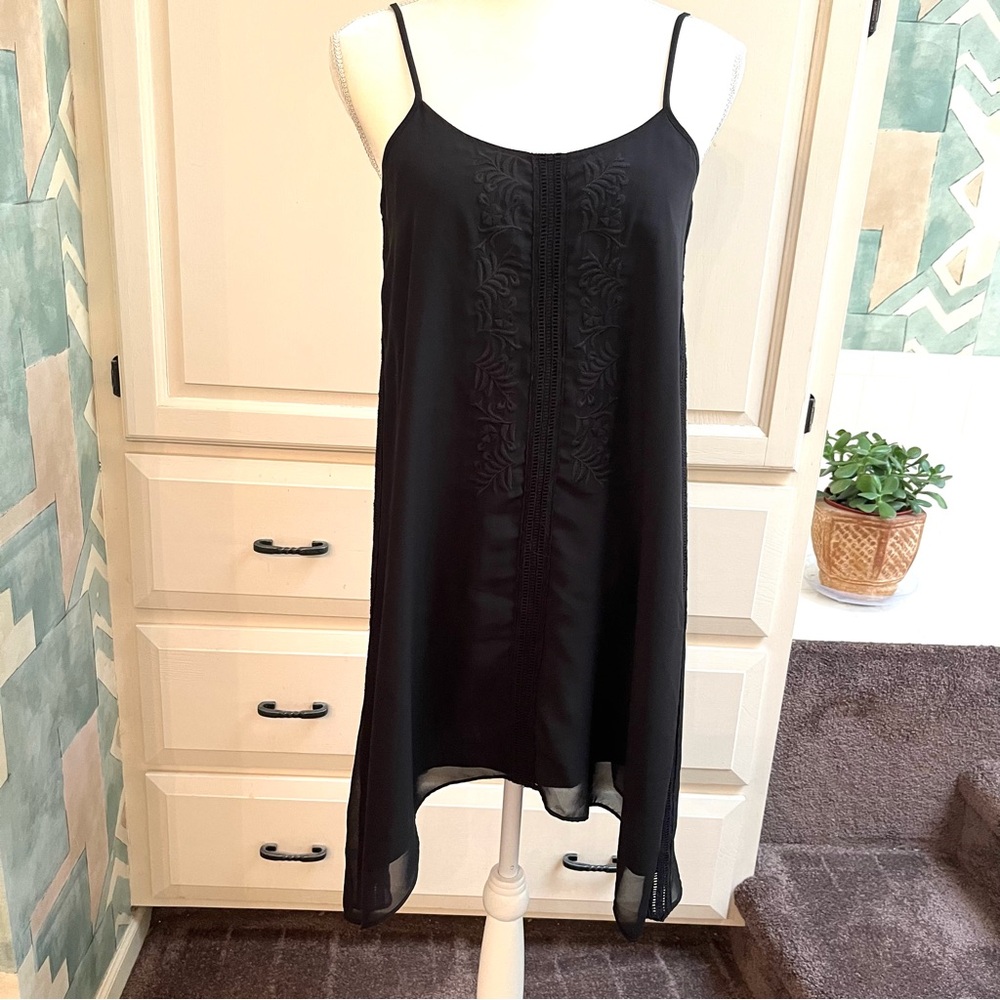 BCBG Black Strappy Slip Dress Size XS